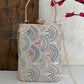 Rainbow Lakhnawi Chikankari Bag White