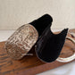 Brass Silver clutch with handle