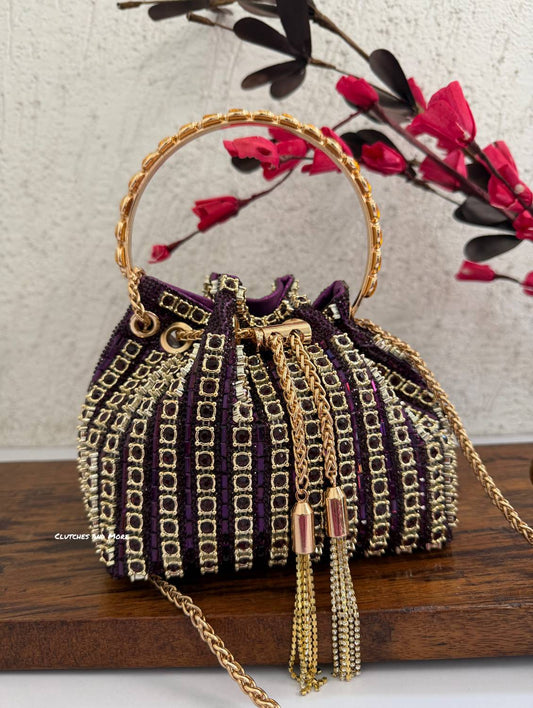 Hazel Bucket Bag Purple