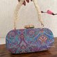 Adaa Banarsi Clutch Blue