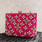 Bright Pink Suitcase Clutch