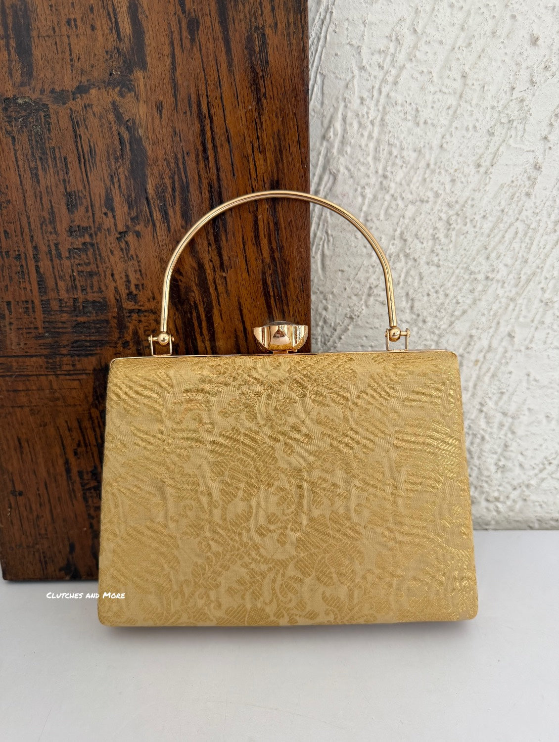 Hoor Banarsi Clutch Gold