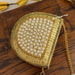 Kasika Kundan Pearl Brass Mini Clutch