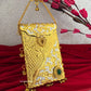 Gold Silver Brass Mobile Waist bag