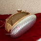Criss Cross Capsule Bag Silver