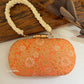 Adaa Banarsi Clutch Peach