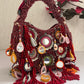 Chandni Mirror Bag Deep Red