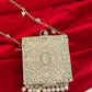 Mumtaz Mini Metal Jaal Bag Silver