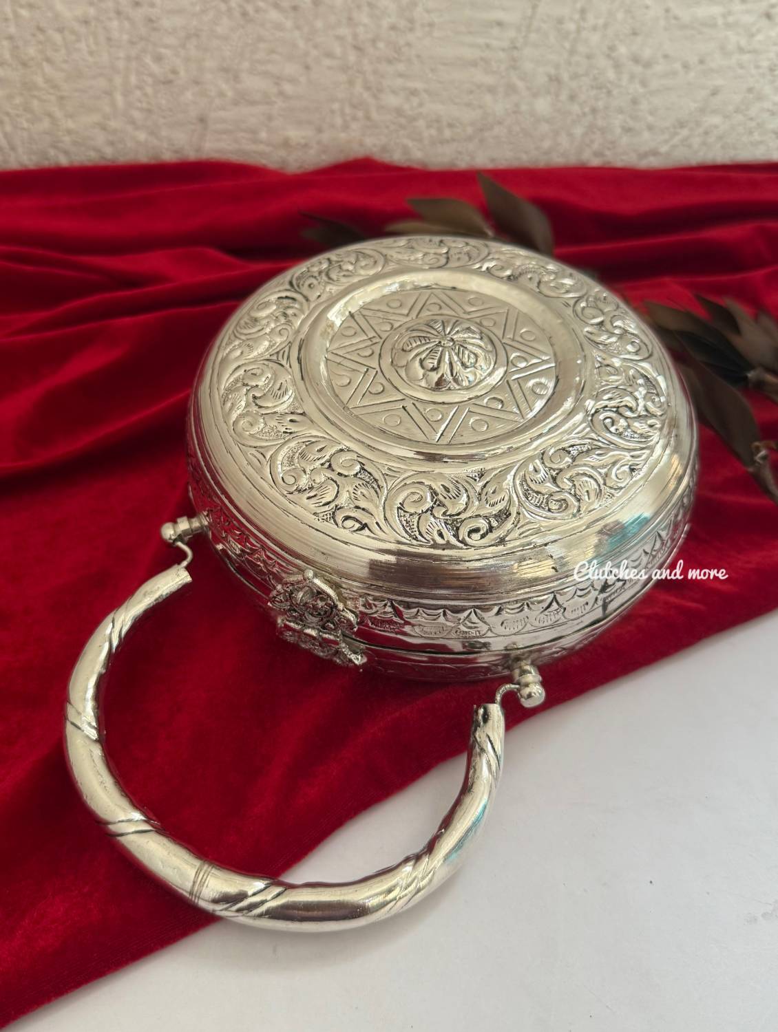 Brass Chakra Silver Bag