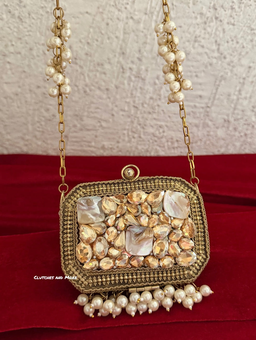 Zareen Mini Metal Bag Gold
