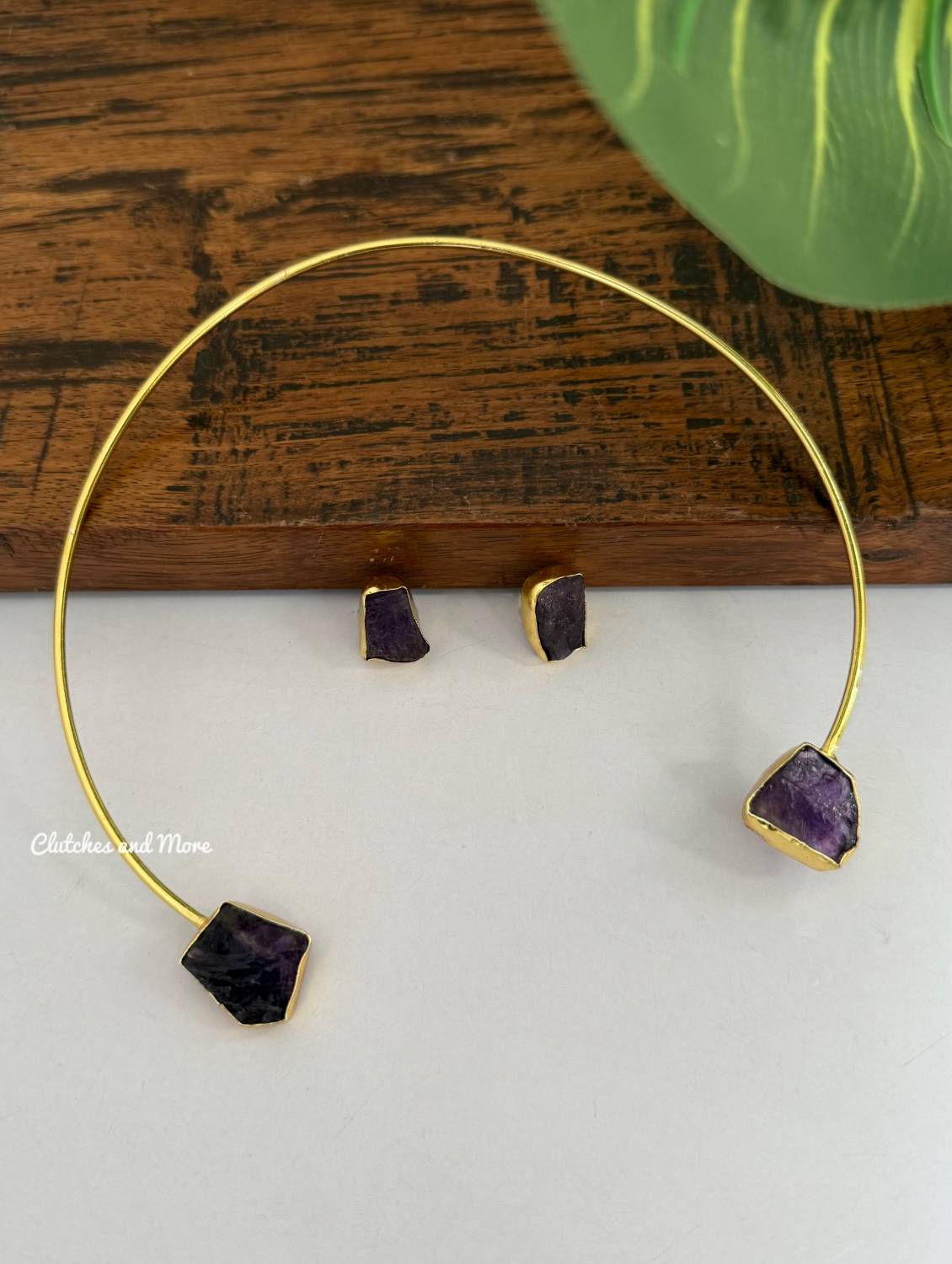 Alanna Choker Set Wine