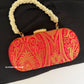 Adaa Banarsi Clutch Red