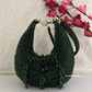Aamna Moon Crystal Bag Green