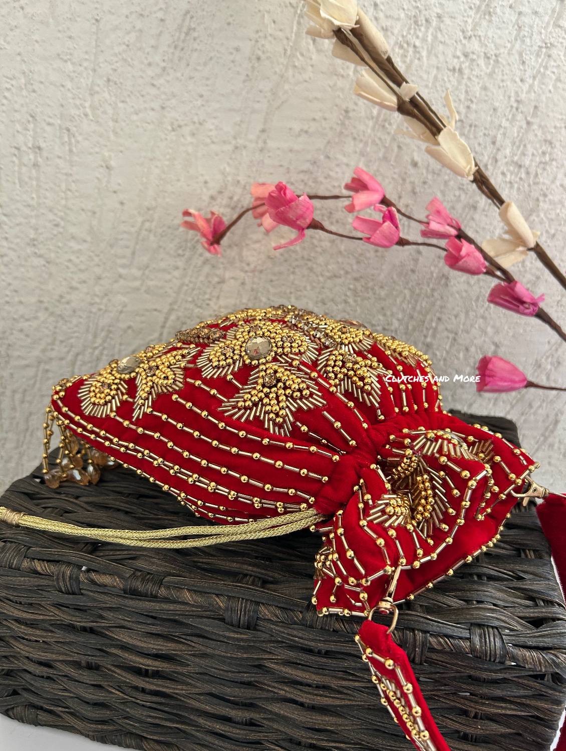 Mermaid Potli Red Gold