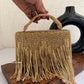 Mannat Gold Tassle Bag