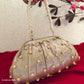 Kundan Batua Bag Shimmer Gold