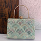 Rainbow Chikankari Bag Light Green