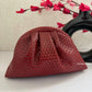 Woven Batua Bag Deep Red
