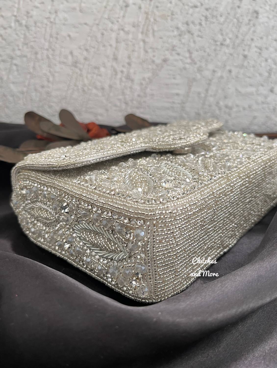 SuperLuxe Flap Bag Silver