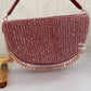 Half Moon Crystal Bag Pink