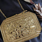 Mother of pearl luxury clutch Gold