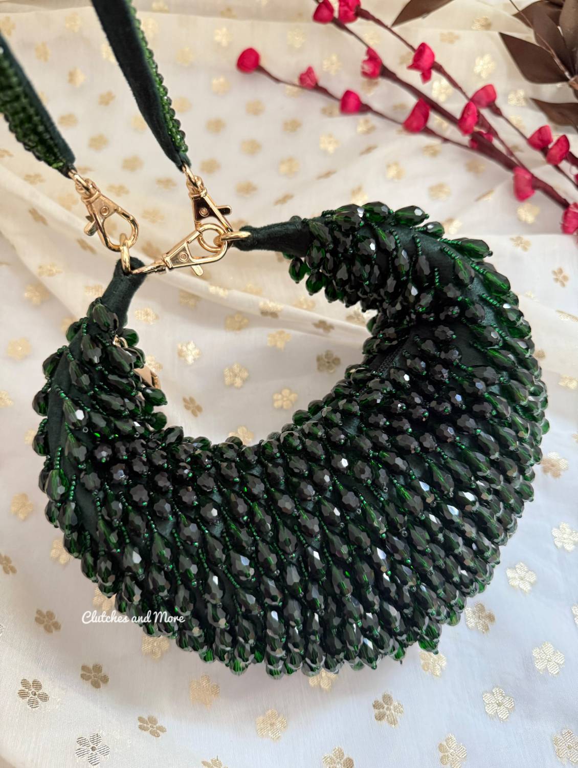 Sia Moon Crystal Bag Green