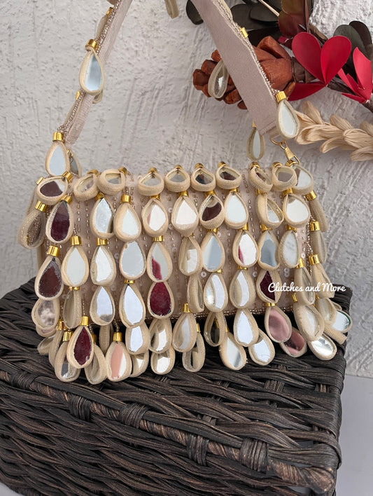 Mirror Flap Bag Ivory