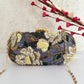 Poppy Floral Capsule Clutch Grey Base