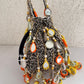 Manya Mirror Tassel Potli Multicoloured (black base)