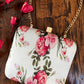 Square Floral clutch