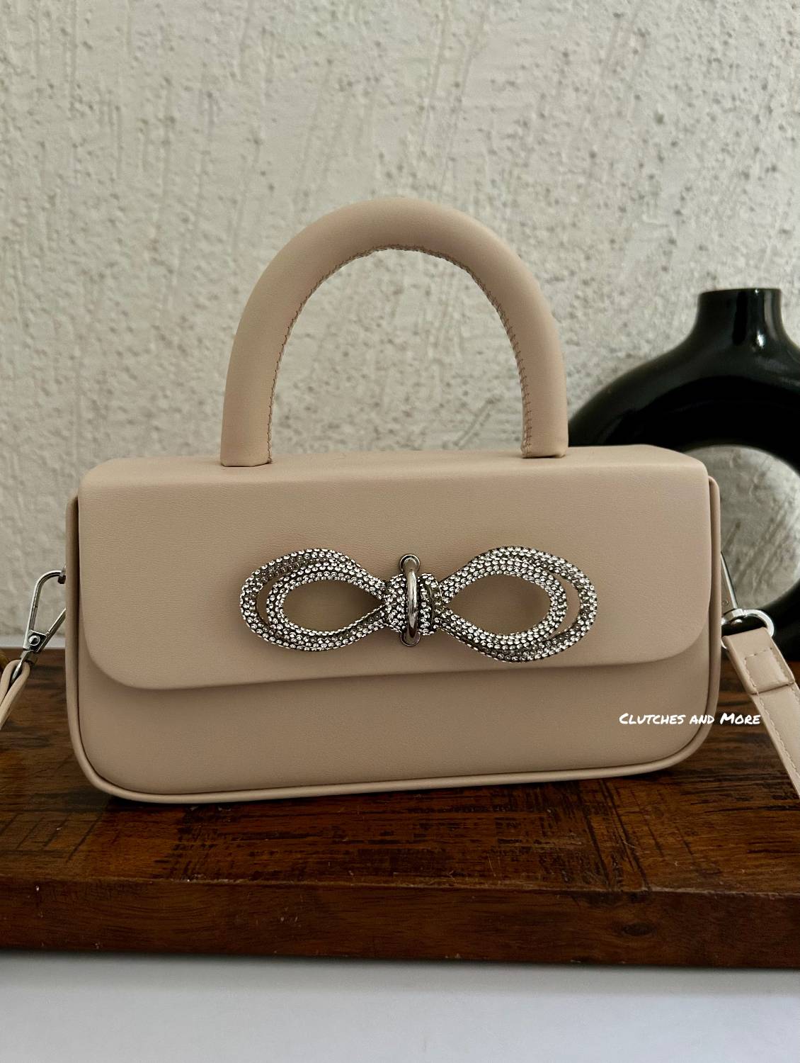 Scarlett Bow Sling bag Ivory Cream