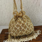 Nayra Gold Pearl Potli