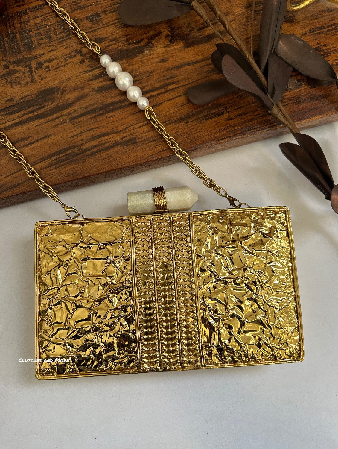 Mehrama Mother of Pearl Luxe Clutch