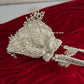 Premium Mirror Potli White Ivory