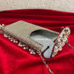 Brass Mother of Pearl Mobile Bag Gold Silver