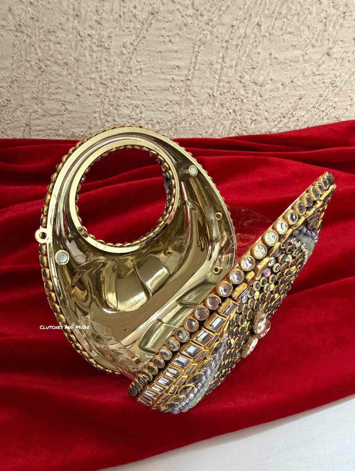 Kiana Kundan Clutch Mini Multicolored