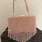 Rose Gold- White Crystal Bag