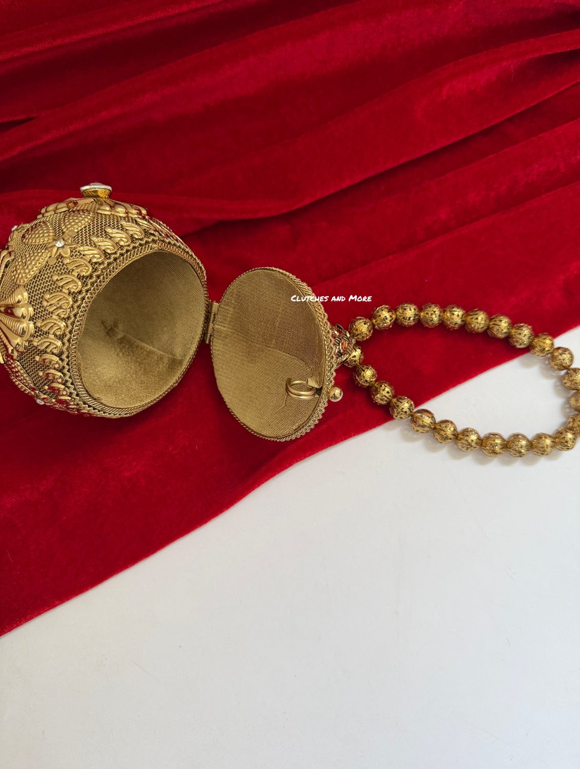 Mini Metal Potli Bag Gold