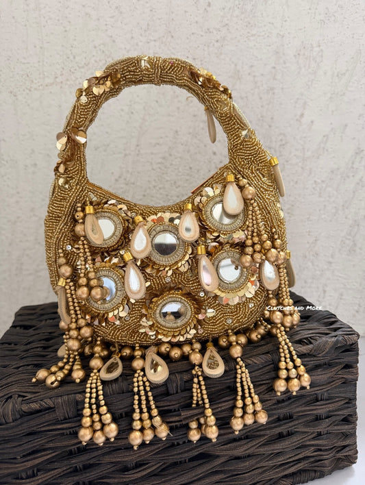 Chandni Gold Mirror Bag