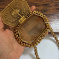 Mini Metal Hexagon Ghunghroo Bag Gold