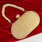 Adaa Banarsi Clutch Light Gold/ Beige