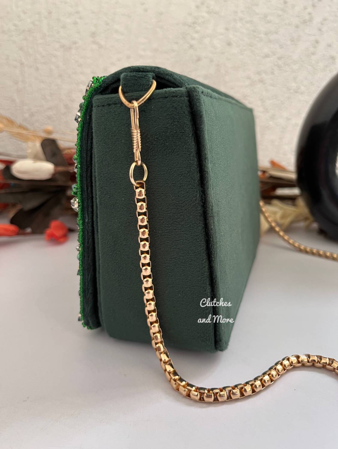 Green Galore Box Clutch