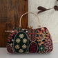 Lakhnawi Chikankari Box Clutch Black