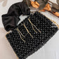 Celebrity Edit Crystal Bag Black