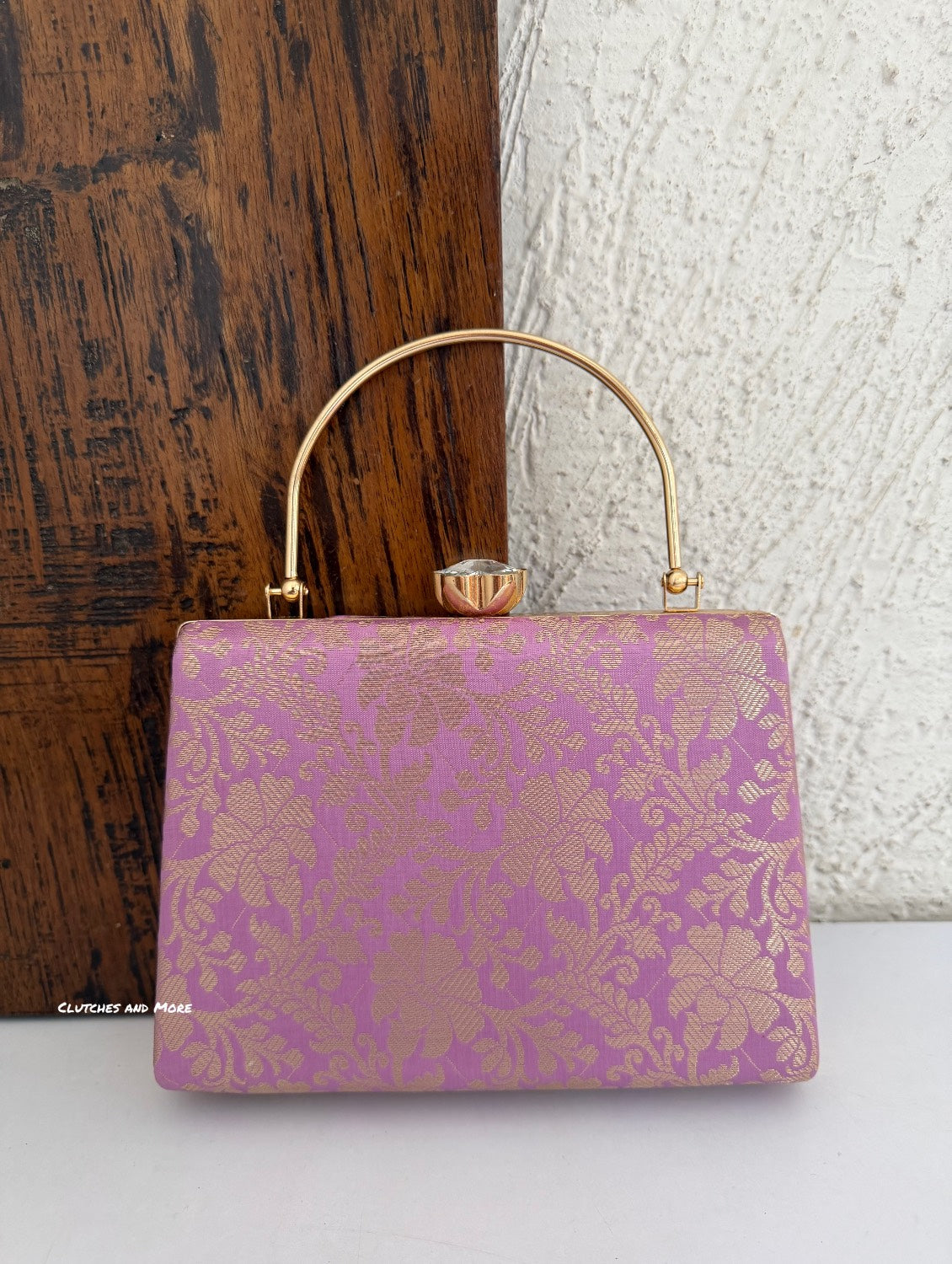 Hoor Banarsi Clutch Lavender