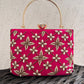 Bright Pink Suitcase Clutch