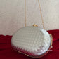 Criss Cross Capsule Bag Silver
