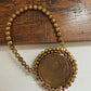 Mini Metal Round Ghunghroo Bag Gold