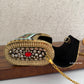 Kasika Kundan Brass Clutch Mini Pink Green