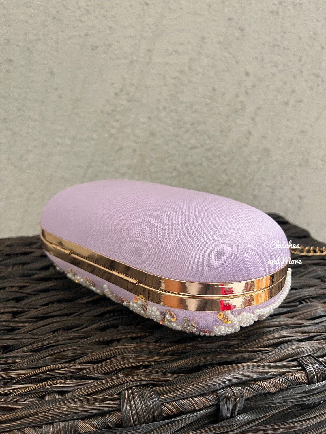 Lavender Capsule Clutch